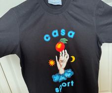Black Casablanca Casa TALISMAN T-shirt  rrp 230