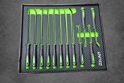 12PC Long Hook And Pick 180mm Tool Set O Ring Seal Removal Set EVA Foam Tray