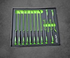 12PC Long Hook And Pick 180mm Tool Set O Ring Seal Removal Set EVA Foam Tray