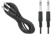 New 1m 6.3mm 1/4 Straight Big Jack Plug Guitar Male To Male Cable Lead #1003