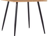 main image for ad Dining Table Oak and Black 80.5x80.5x73 cm MDF