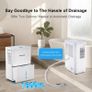 16L Dehumidifiers for Home Damp, Compressor Dehumidifier with Digital Humidity Display, Laundry & Sleep Modes, Water Tank & Drain Hose, 24H Timer, Child Lock, Portable Air Dryer for Bedroom Image 8