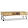 TV Cabinet 120x35x35 cm Solid Teak Image 4