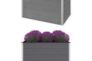 Garden Raised Bed WPC 150x100x91 cm Grey