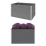 Garden Raised Bed WPC 150x100x91 cm Grey Image 5