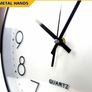 Wall Clock, 12 ''Non-ticking Silent Quartz Decorative Clocks, Modern Large Number Round Clock Image 2