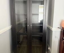 Book Shelf With Glass Doors