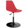 Swivel Dining Chairs 4 pcs Red PP Image 2