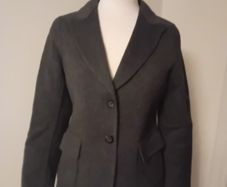 Escada Charcoal Blazer Jacket Angora and Wool 36 uk 8 10