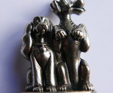 Monopoly Disney Lady & The Tramp Token Gunmetal Replacement Game Part