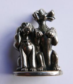 Monopoly Disney Lady & The Tramp Token Gunmetal Replacement Game Part