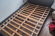 Stunning Modern Dark Grey 4Ft Small Double Wooden Bed Frame - Can Deliver