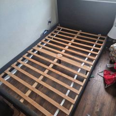 Stunning Modern Dark Grey 4Ft Small Double Wooden Bed Frame - Can Deliver