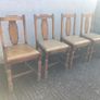 Antique Chairs x 4 - Art Deco Style Image 5