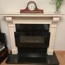marble fireplace and electric fire Image 2