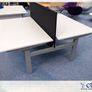5 x Double Height adjustable Desks With Screen Image 3