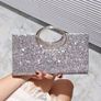 Evening Bag Shiny Clutch Rhinestone Party Handbag Image 2