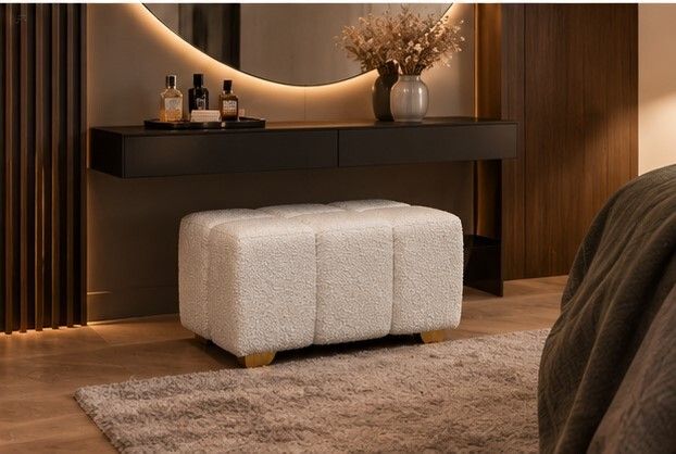 Elegant bubble pouffe ottoman 90x50