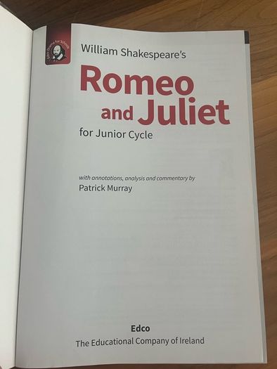 School book Romeo and Juliet