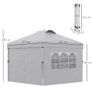 Pop-up Folding Party Gazebo 3 x 3 Adjustable Height with Sidewalls, Vents, Windows and Wheeled Carry Bag Image 3