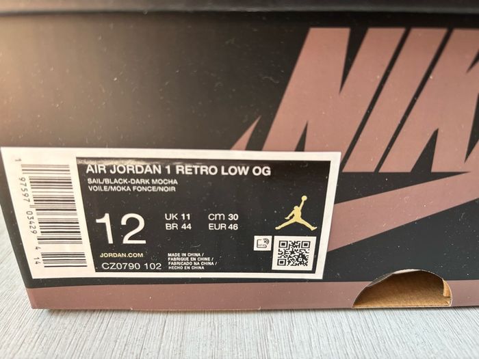 Nike Air Jordan 1 Low Mocha UK 11 Deadstock