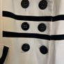Cream and navy Coat Image 3