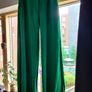 High waisted green trousers wide Leg size 38 Image 3