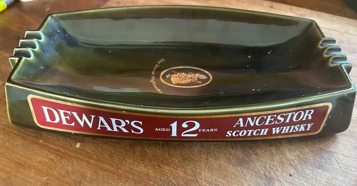 Vintage Dewars jug and ashtray