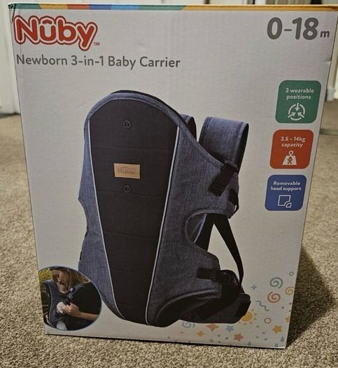 Brand new Nuby baby carrier newborn 3 in 1