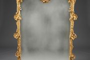 French Style Ornate Giltwood Panel Mirror