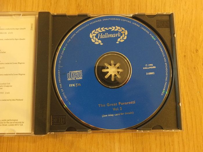 The Great Pavarotti Vol. 1 And 2 (cd Albums)