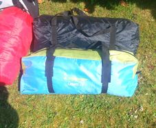 2 person  tent/ 2 Sleeping bags/travel pillow all fits into Haversack included in sale.
