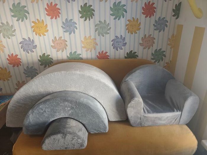 baby soft play rainbow and soft chair