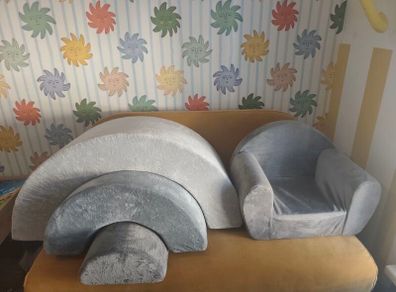 baby soft play rainbow and soft chair