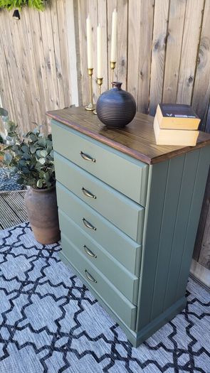 Stunning Customised Solid Wood Chest of drawers.