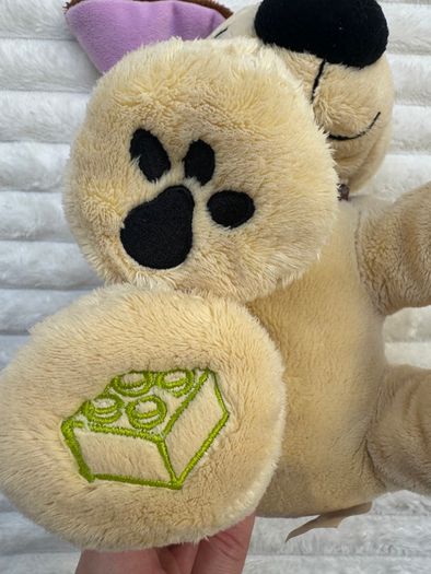 Lego Duplo Dog Plush 2009 Beige & Brown approx. 24 cm. Used Please see photos