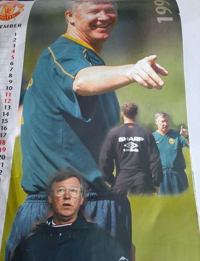 Vintage Man United 1999 calendar