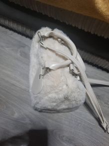 Stradivarius soft fur handbag