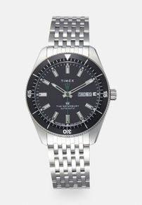 Timex Waterbury Diver Automatic 40mm Steel/Black Dial
