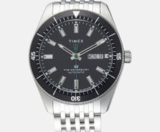 Timex Waterbury Diver Automatic 40mm Steel/Black Dial