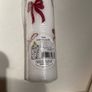New White Advent candle with red bows Image 7