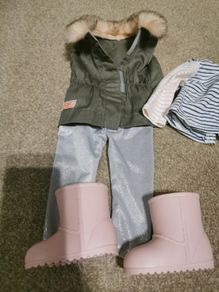 Our Generation Fun Fur Fall Parka Vest Outfit