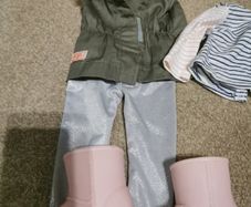Our Generation Fun Fur Fall Parka Vest Outfit