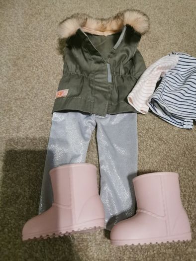 Our Generation Fun Fur Fall Parka Vest Outfit