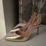 Ladies Gold High Heels Size 6 (EU 39) Image 2