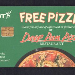 1999 Great Britain UK5 Deep Pan Pizza - Green (Siemens - S35 (Module 35)) Phone Card