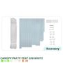 Gazebo Canopy  Party Tent  3m x 6m White Image 2