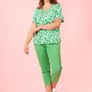 SAMOON  Further Reduced.   New Top In Emerald Green And White With A Diamonte Motif . Length Is 30 Inches Image 9