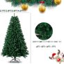 7ft Premium Christmas Tree 1432 Branch Tips Green Xmas Trees Bushy Artificial Christmas Tree Pine Tree with Metal Stand Easy to Assemble Realistic Spruce Branches Christmas Tree for Indoor and Outdoor Image 6