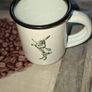 Rare March Hare Irish Poitin Enameled Cup Postage Available Image 2